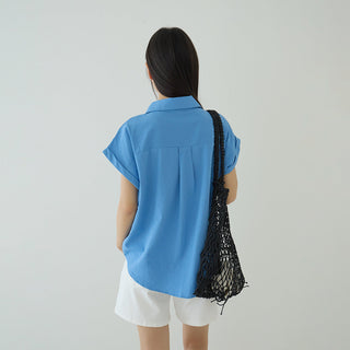 flounced sleeve top