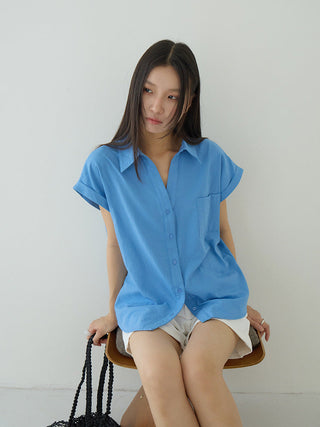 flounced sleeve top