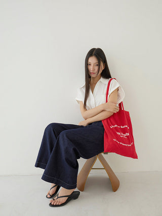 flounced sleeve top
