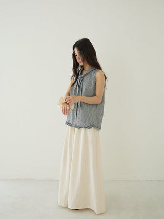 plaid sleeveless Top