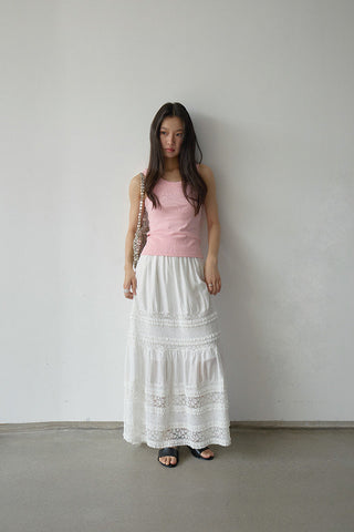 lace white skirt