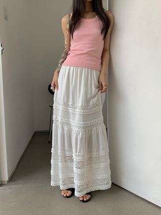 lace white skirt