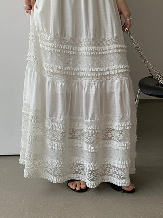 lace white skirt
