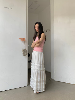 lace white skirt