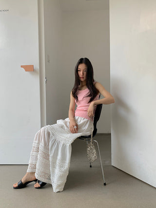 lace white skirt