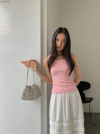 lace white skirt