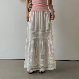 lace white skirt