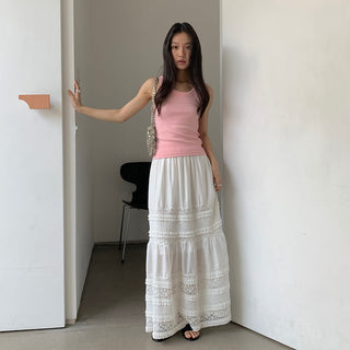 lace white skirt