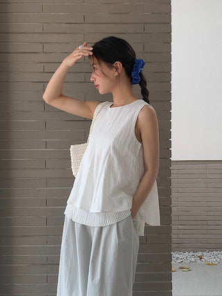 pleated Top top