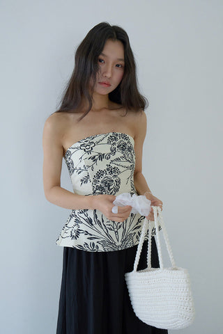 pattern chest Top