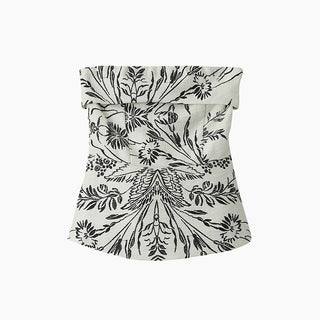 pattern chest Top