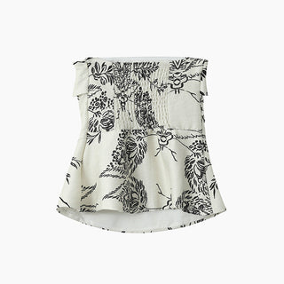 pattern chest Top