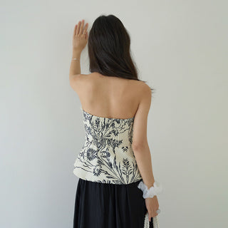 pattern chest Top