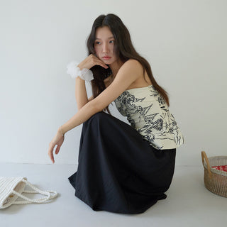 pattern chest Top
