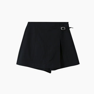 slit A-line skort