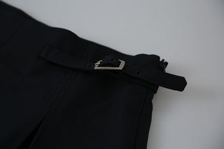 slit A-line skort