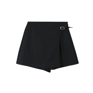 slit A-line skort