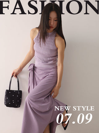 slit A-line skort