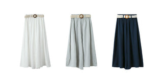 linen purple pants