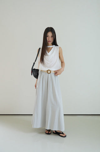 linen purple pants