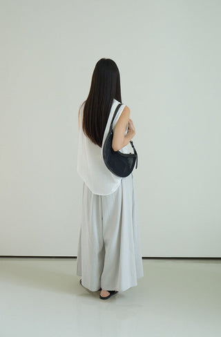 linen purple pants