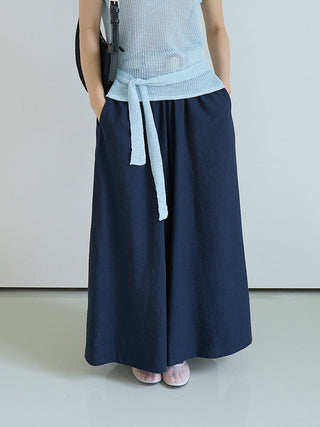linen purple pants