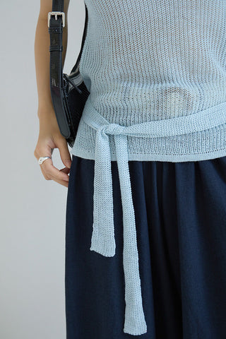 linen purple pants