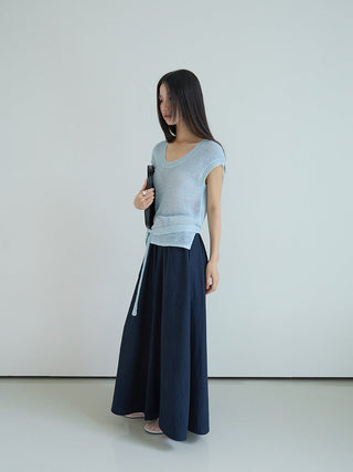 linen purple pants