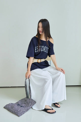 linen purple pants