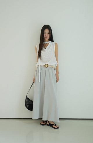 linen purple pants