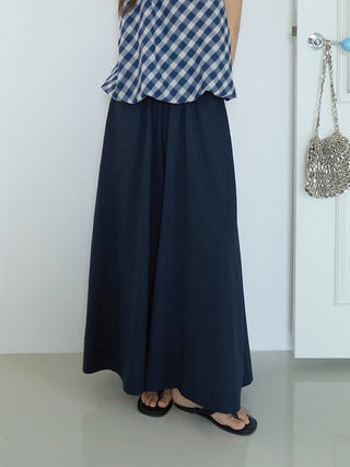 linen purple pants
