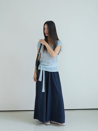 linen purple pants
