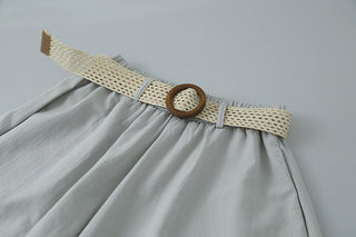linen purple pants