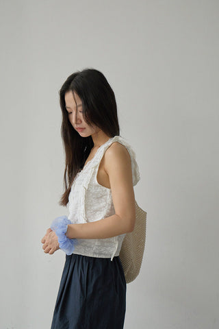 lace U-neck Top