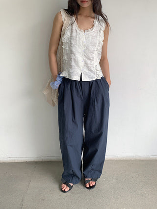 lace U-neck Top