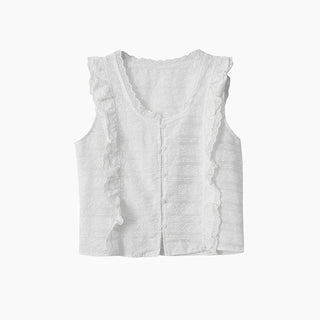 lace U-neck Top