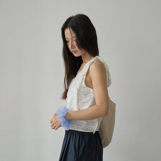 lace U-neck Top