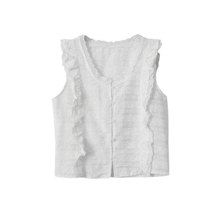 lace U-neck Top
