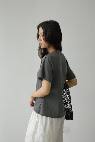 twist hem Top