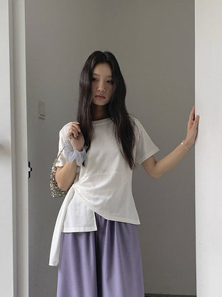 twist hem Top