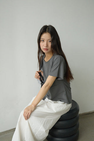 twist hem Top