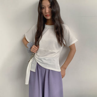 twist hem Top