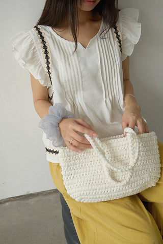 ruffle V-neck Top