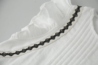 ruffle V-neck Top