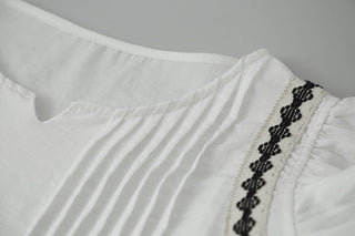 ruffle V-neck Top