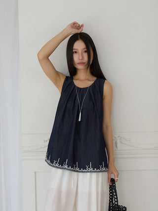 embroidered Top top