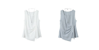 sleeveless square neck Top