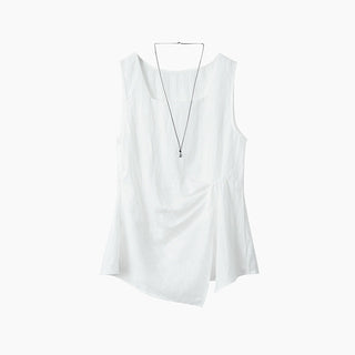 sleeveless square neck Top