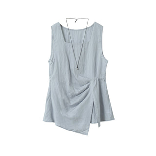 sleeveless square neck Top