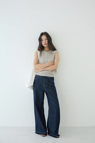 polo sleeveless Top
